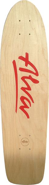 ALVA 1977 OG SKATEBOARD DECK 7.75x29.5 NAT/RED