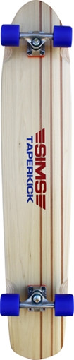 Sims Taperkick Classic 44 Skateboard Complete-8.75X44 Nat