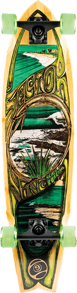 SECTOR 9 BAMBOO SNAPPER SKATEBOARD COMPLETE 8.75x34