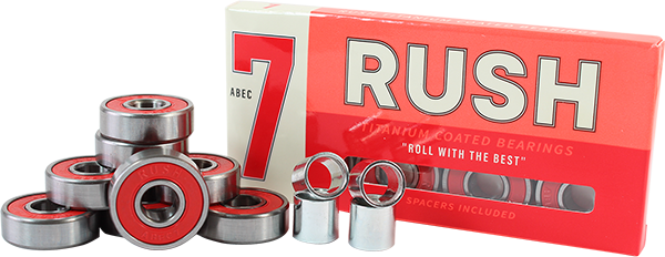 RUSH ABEC-7 BEARINGS W/SPACERS