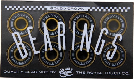 ROYAL GOLD CROWN SKATE BEARINGS single set