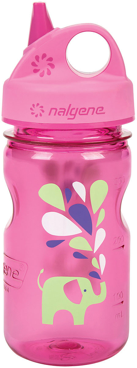 NALGENE GRIP-N-GULP PINK W/ELEPHANT