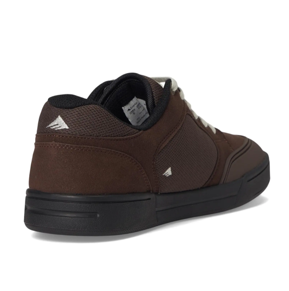 Emerica Heritic Skate Shoes Brown Black Tan