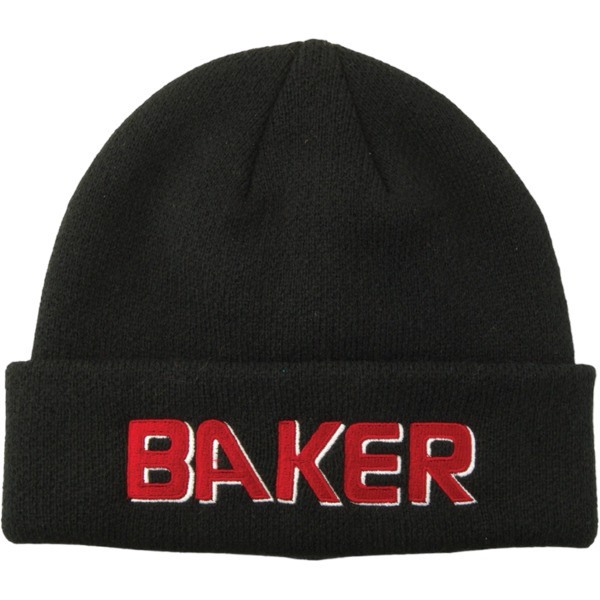 Baker No Problemo Beanie Black Red One Size