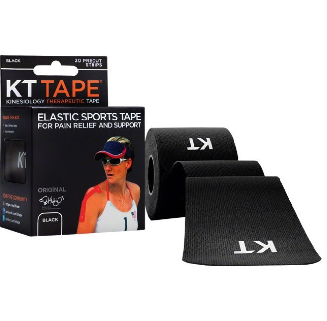 Kt Tape Pre-Cut Tape Black OneSize