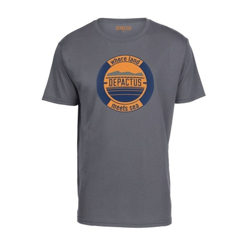 Depactus Land Meets Sea Tshirt Charcoal - Large