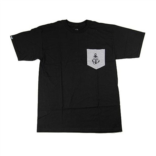 Lakai Anchor Pocket T Shirt Black