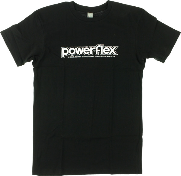 POWERFLEX LOGO SS TSHIRT MEDIUM BLACK/WHT