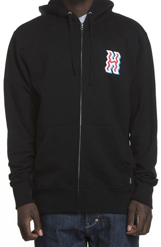 The Hundreds Crook Zip Up Hoody Black