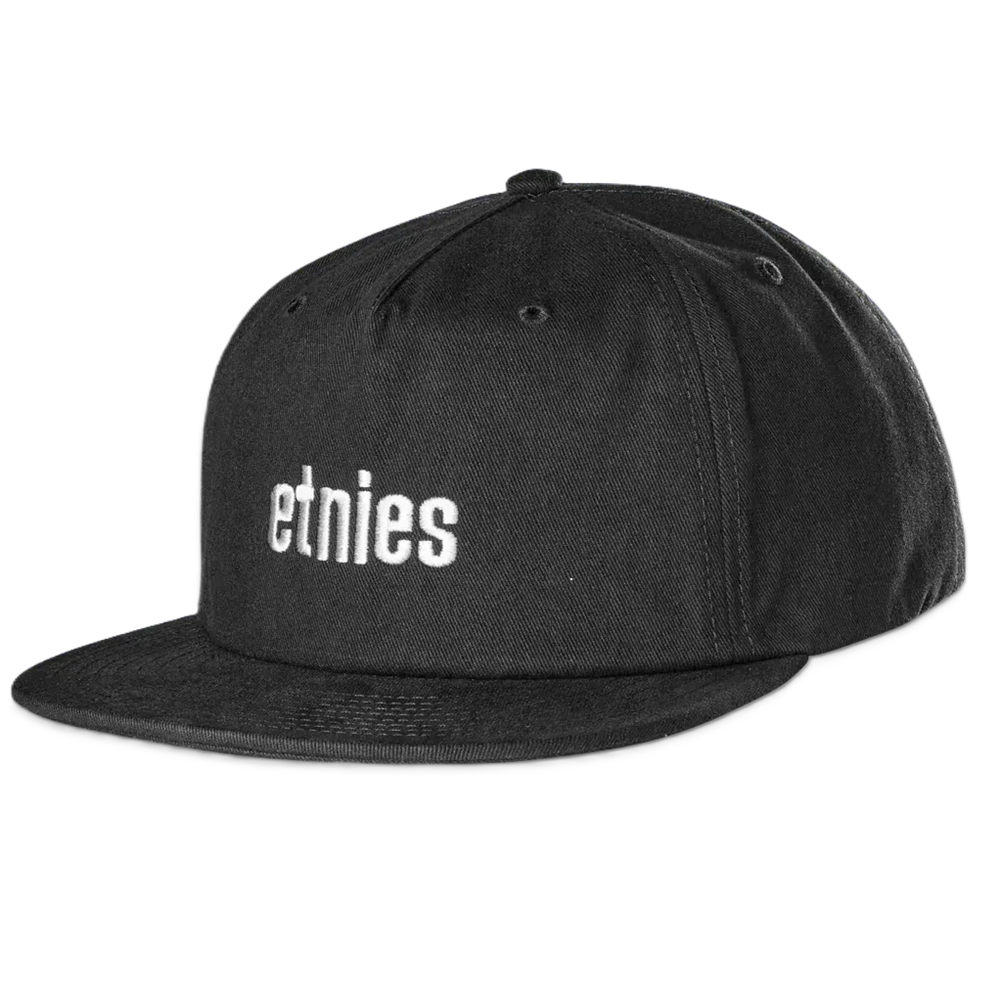 Etnies Icon Embroidery Snapback Black Snapback