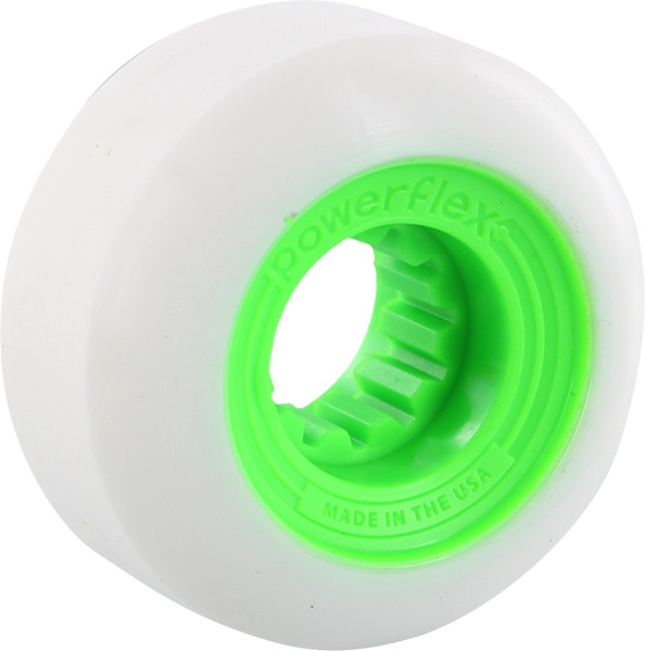 POWERFLEX GUMBALL 54mm 83b WHT/LIME Wheesl Set