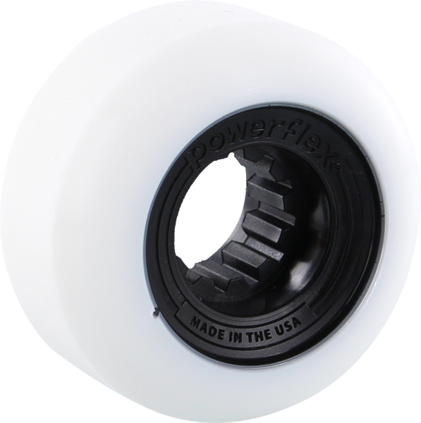 POWERFLEX GUMBALL 54mm 83b WHT/BLACK Wheesl Set