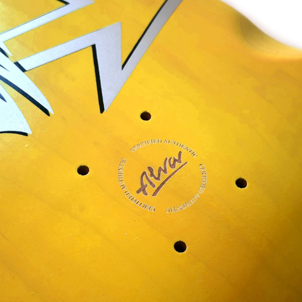 Alva Dolphin Skateboard Deck Yellow 11.12