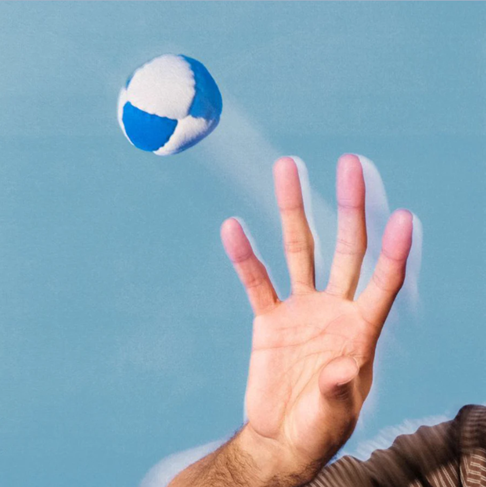 Quasi Meathead Footbag White Blue 60grams
