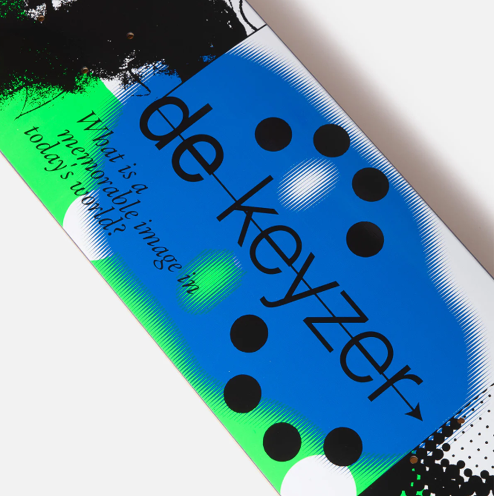Quasi DeKeyzer Image World Skateboard Deck Blue Green Black 8.25x14.3WB