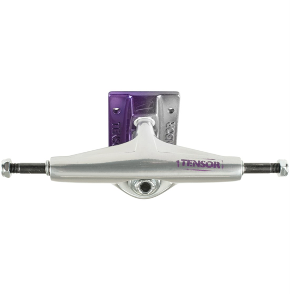 Tensor Reg Aluminum Stencil Mirror Trucks Set Raw Purple 5.5