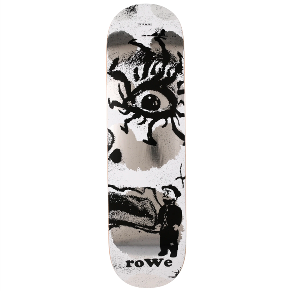 Quasi Rowe Knocker Skateboard Deck Silver Grey 8.5x14.25WB