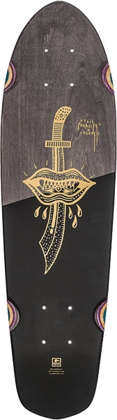 GLOBE BLAZER LONGBOARD SKATEBOARD DECK-7.25x26 EVIL PARADISE