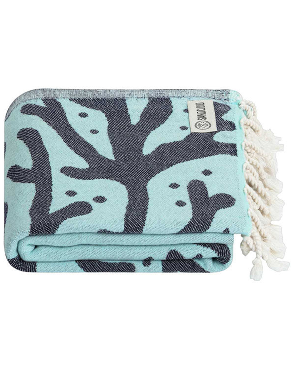 Sand Cloud Bubbles Turtle Towel Seaglass Regular