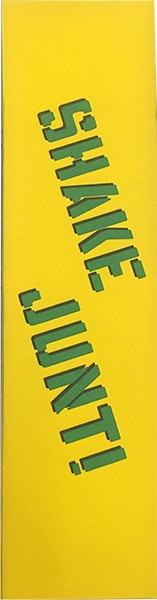 SHAKE JUNT SINGLE SKATE GRIP SHEET SPRAYED YEL/GRN GRIP 9"x33"