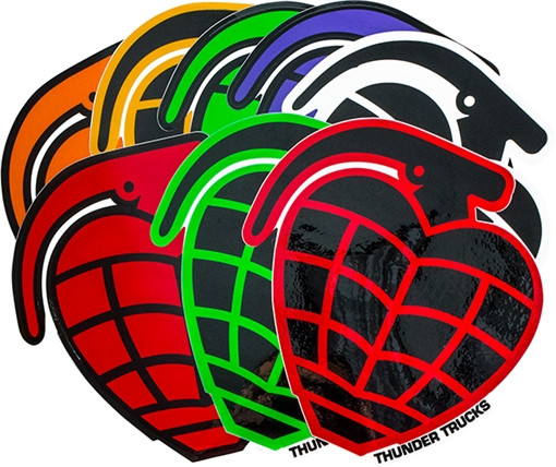 THUNDER GRENADE DIE-CUT LG DECAL STICKER ast.clr single