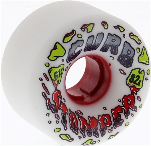 VENOM CURB STOMPERS 61mm 82a WHITE Skateboard Wheels