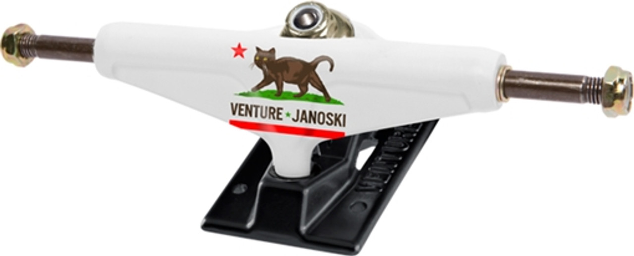 VENTURE JANOSKI VLT HI 5.0 REPUBLINDC WHT BLK Skateboard Trucks Set of 2 Trucks