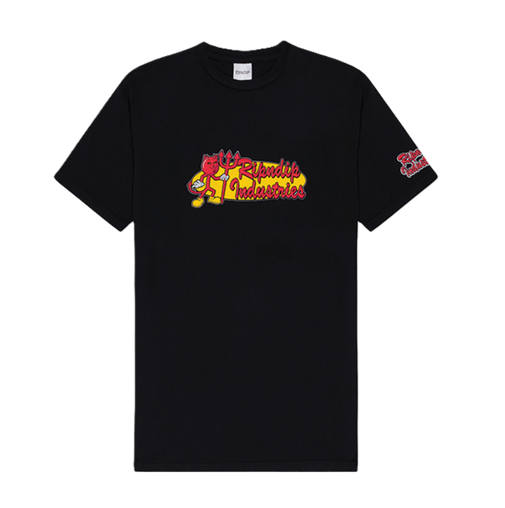 RipnDip x WI Nerm Devil Tee Black Yellow Red Small