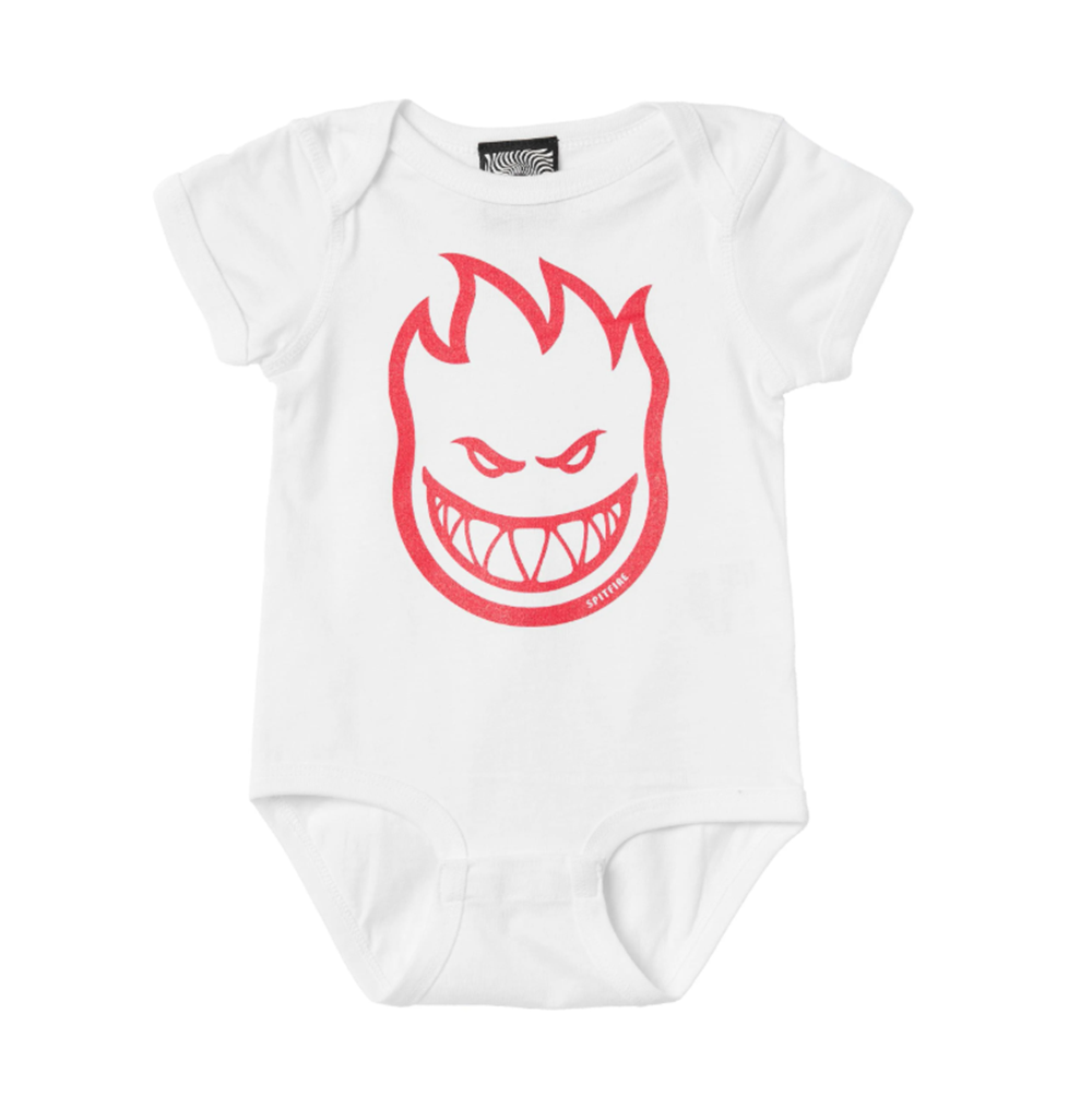 SF Bighead Onesie White Red 6M