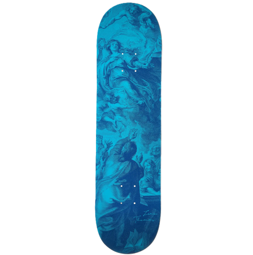Zero Thomas Renaissance Skateboard Deck Blue 8.25x14.25WB