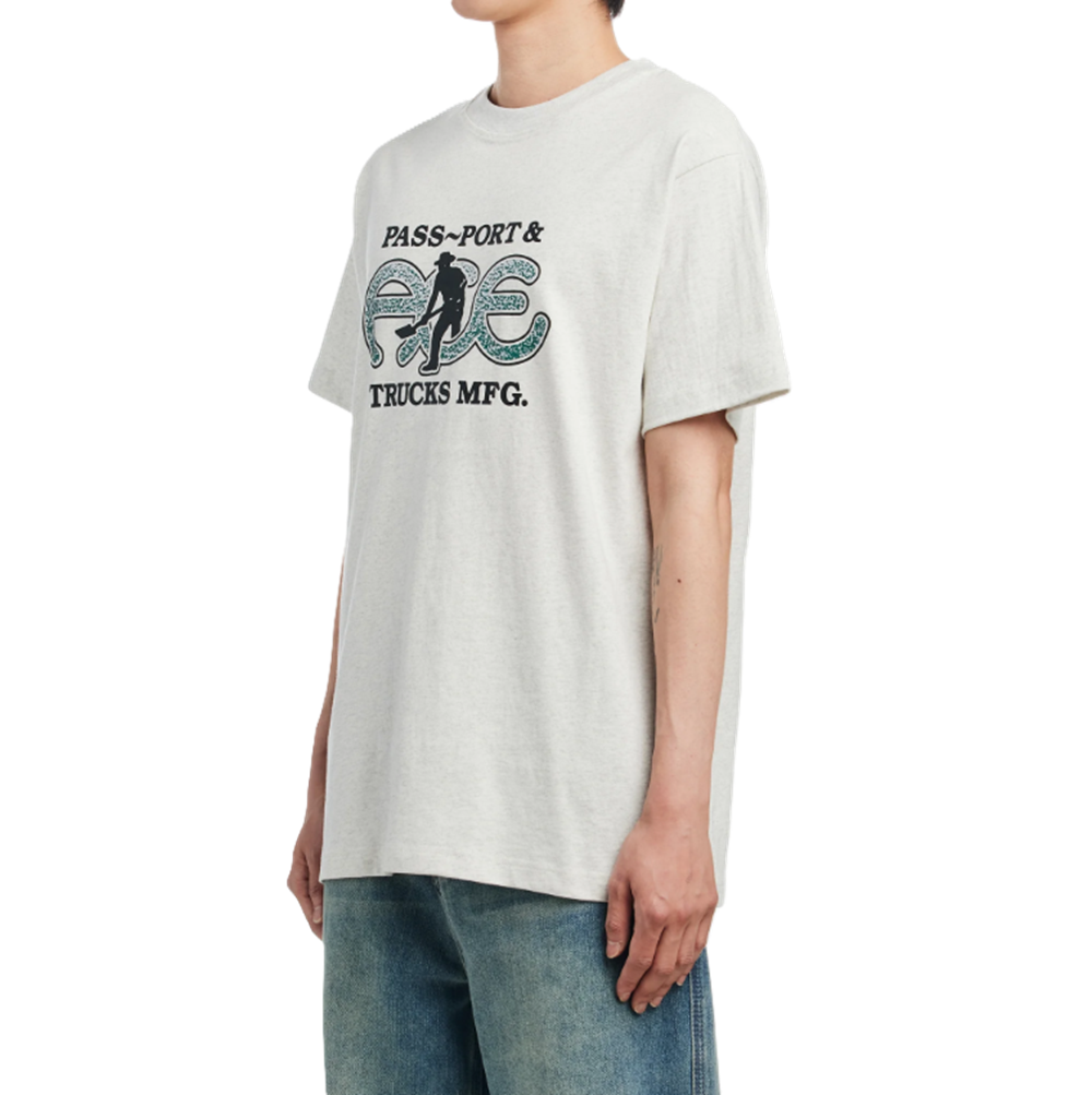 Ace Passport Hammertone Tee Ash XL