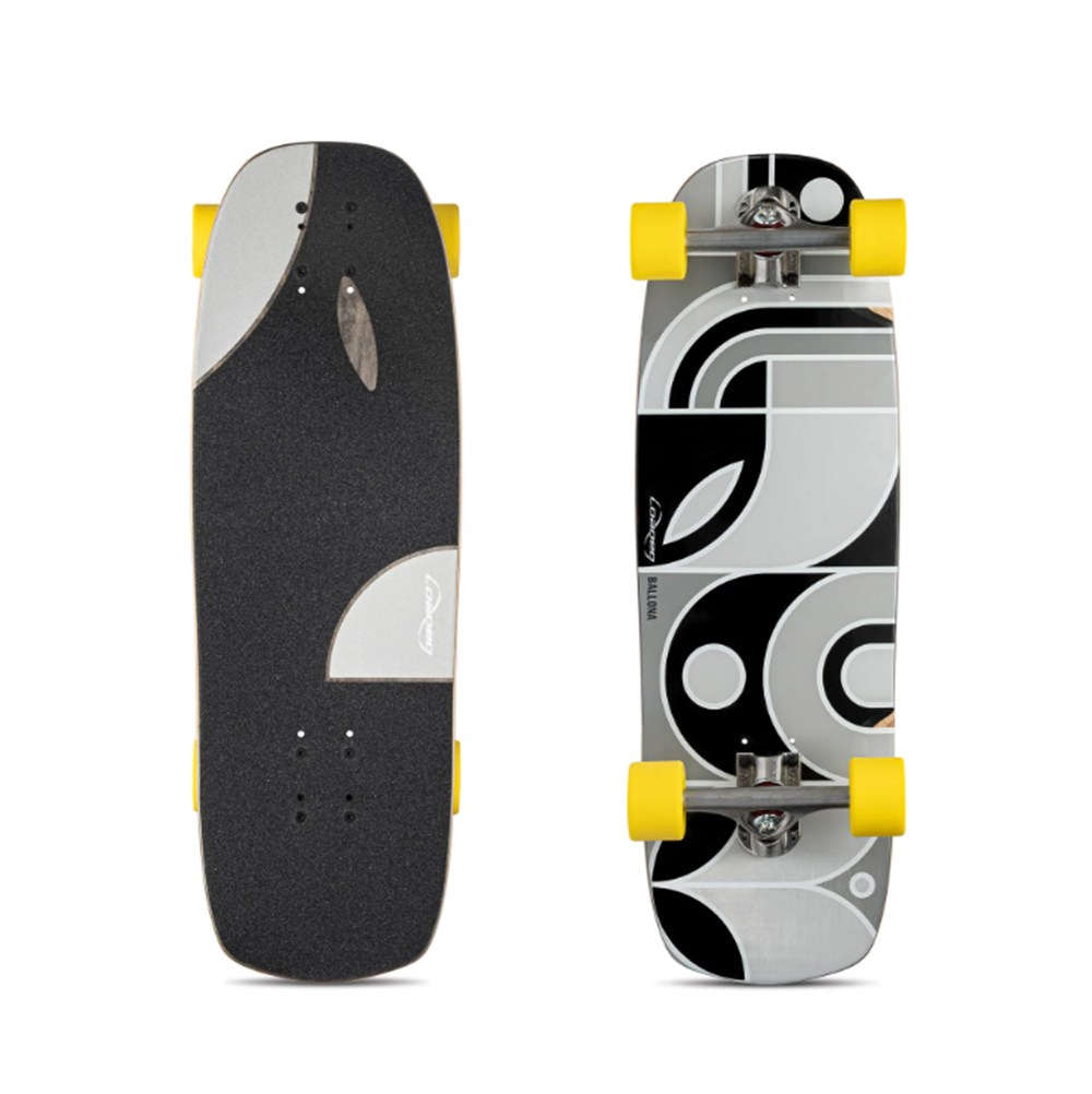 Loaded Ballona Orca Skateboard Complete Black Grey 9x27