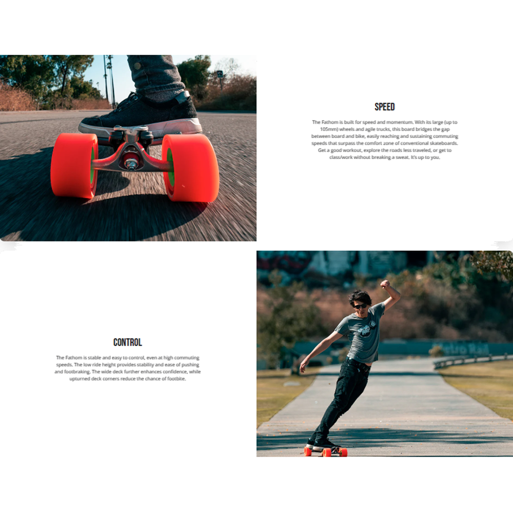 Loaded Fathom Dad Bod Skateboard Complete Black 9.25x33