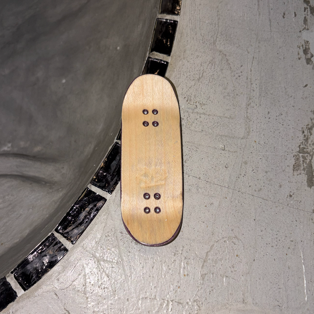 RYSE Split Logo Fingerboard Deck Blue Black 34mm OG Asgard