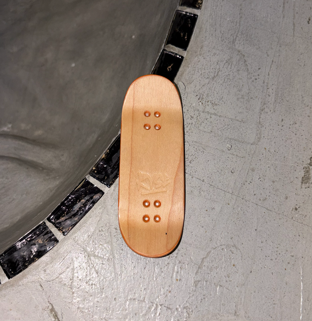 RYSE Broadcast Fingerboard Deck Black 34mm OG Asgard