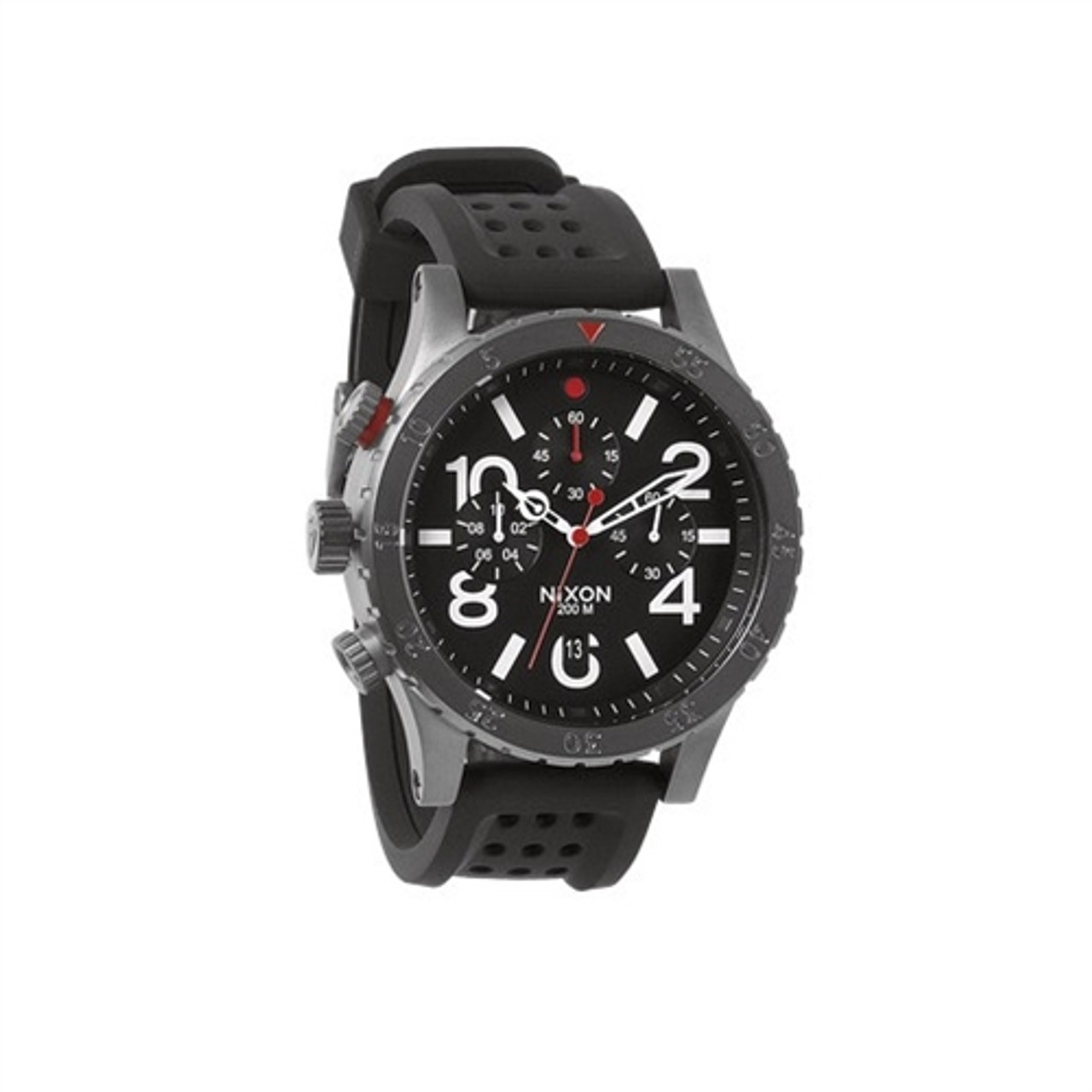 NIXON 48-20 CHRONO BLK/RED - 腕時計(アナログ)