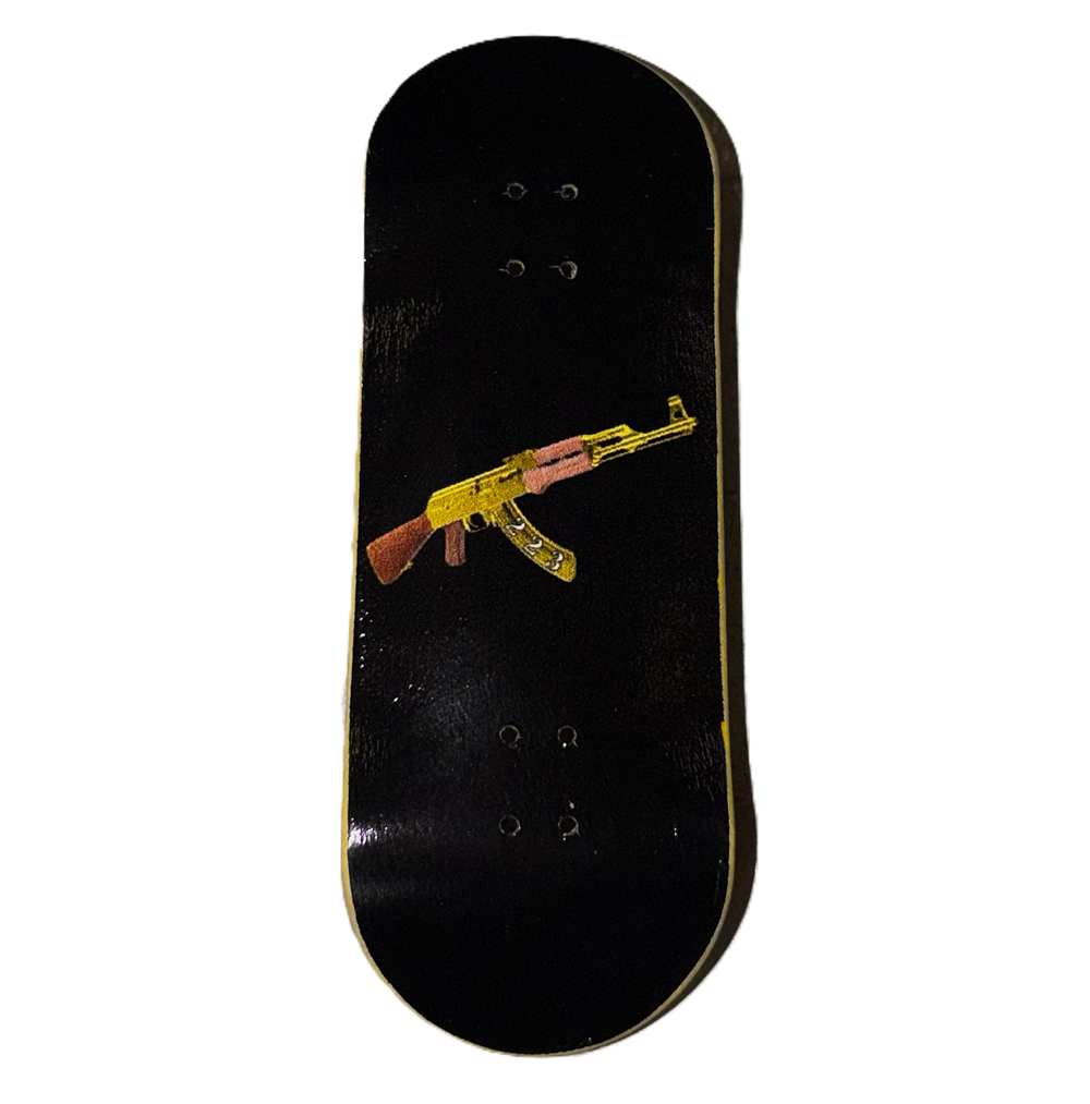 223 AK Vertical Fingerboard Deck Black 34x97 Medium Low