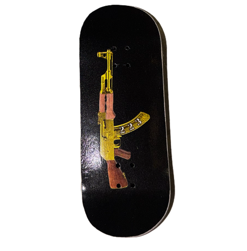 223 AK Fingerboard Deck Black 35x98 Medium Mellow