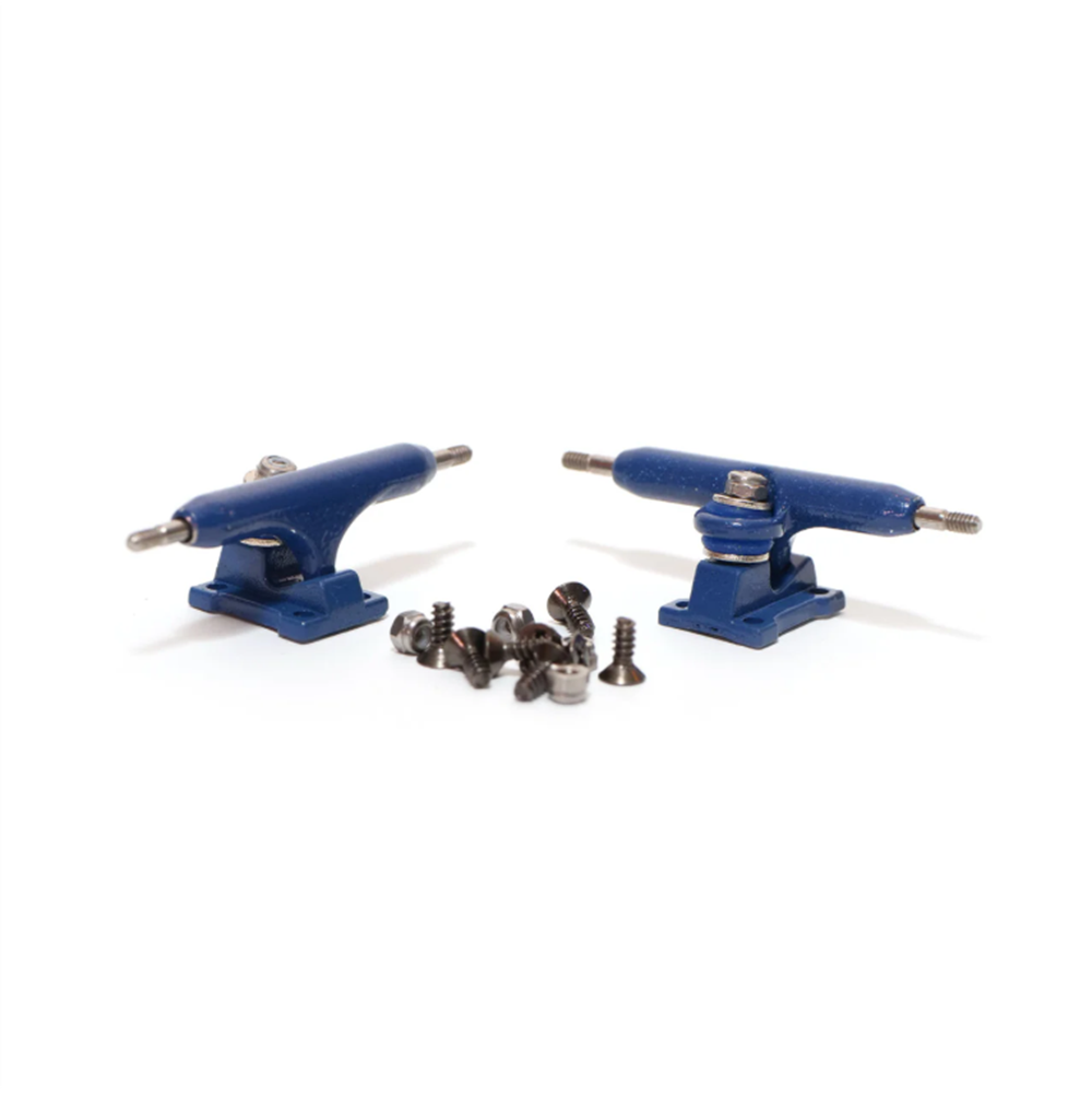 Flatface Fire Fingerboard Trucks Blue 32mm