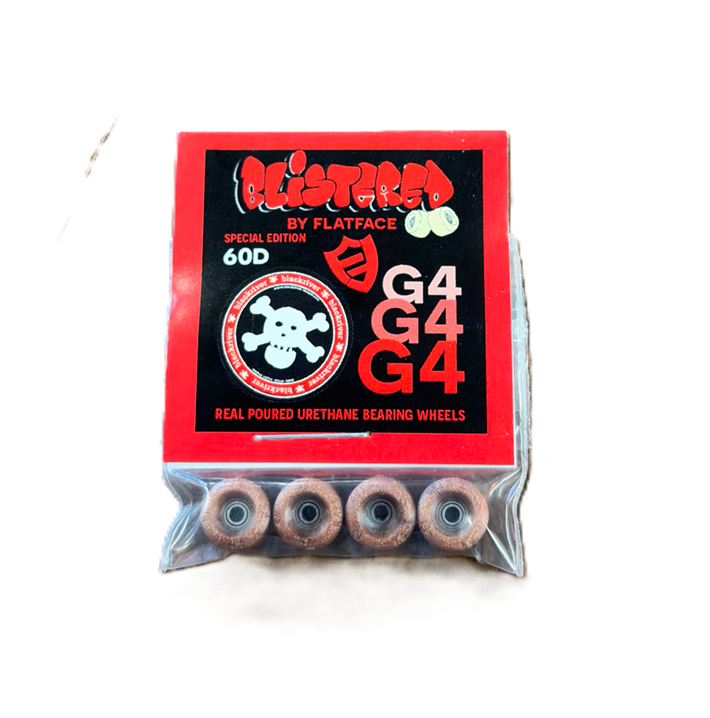 Flatface Blistard Blackriver Fingerboard Wheels Urethane Copper 72d Ultra G4