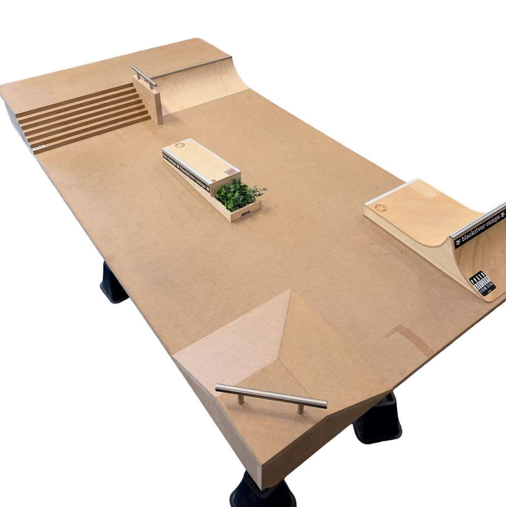 OG Fingerboard Park Stairset Canvas Brown 3x5