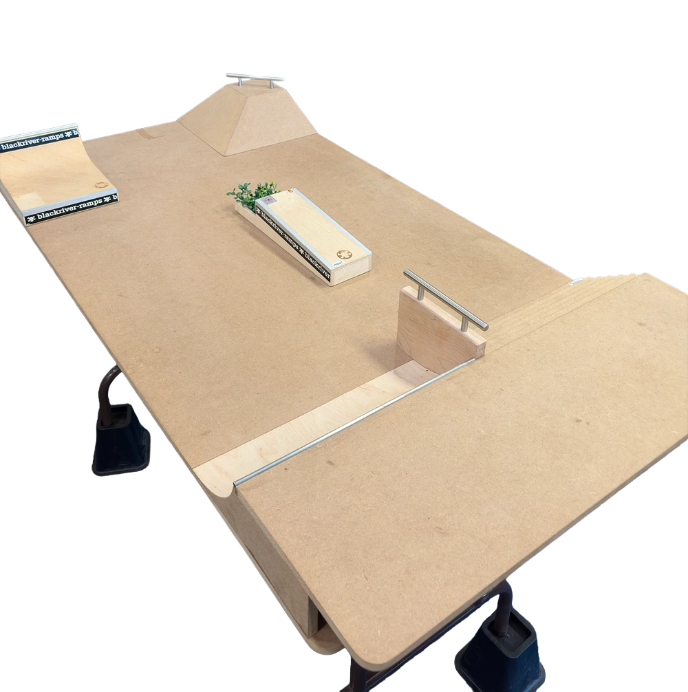 OG Fingerboard Park Stairset Canvas Brown 3x5