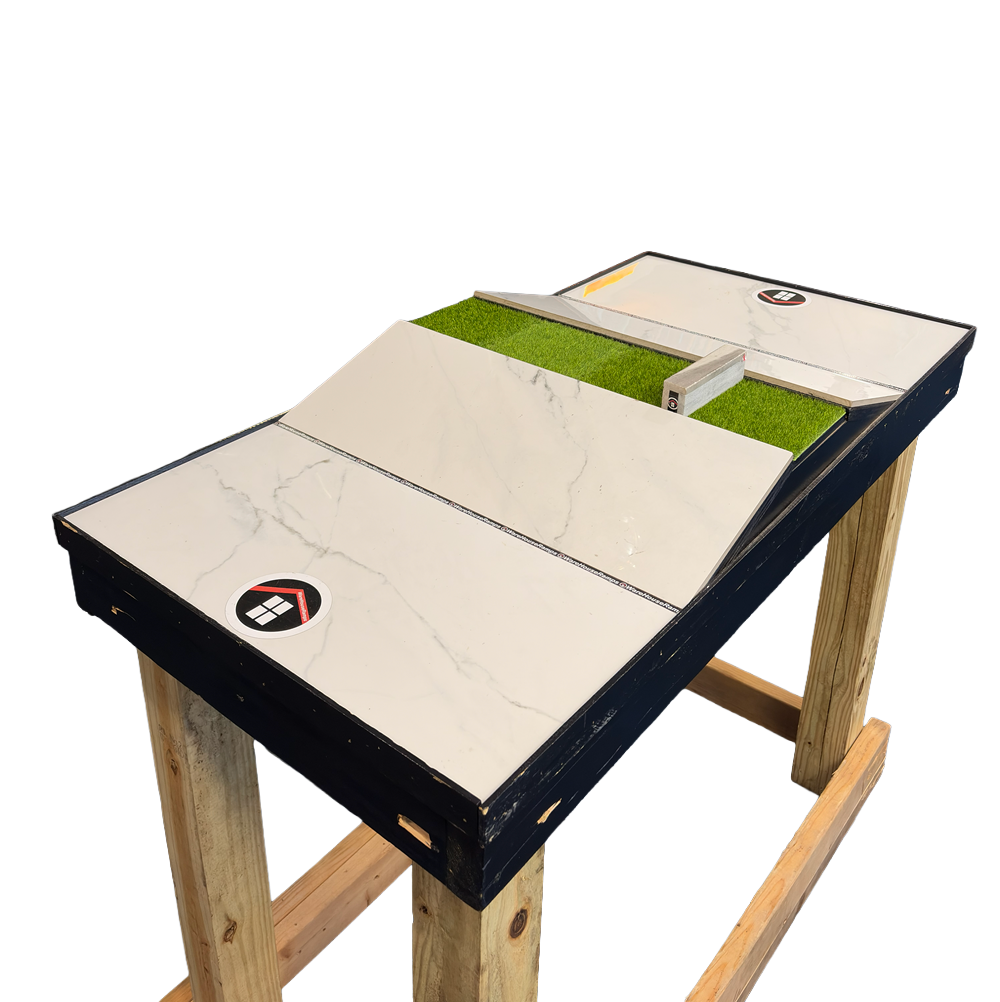 Warehouse Ramps Game of Skate Transition Gap Fingerboard Park w Stand White 30x50