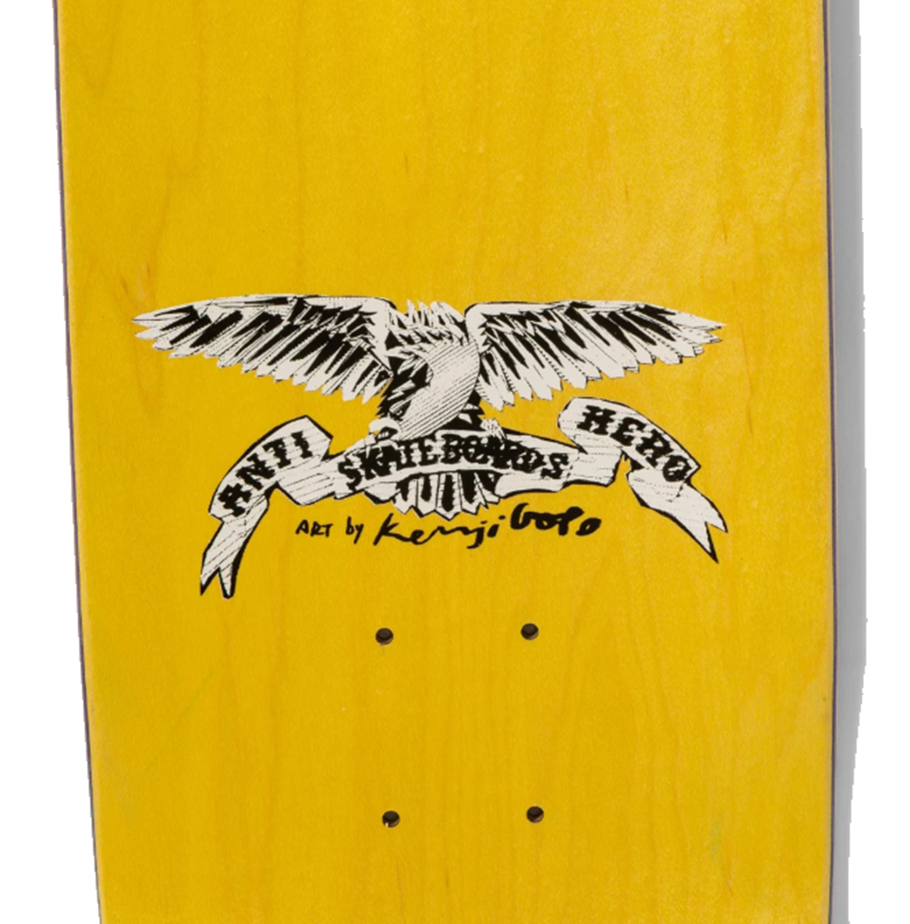 Anti Hero Chapman Kenji Goto Skateboard Deck Blue Natural 8.75x14.6Wb