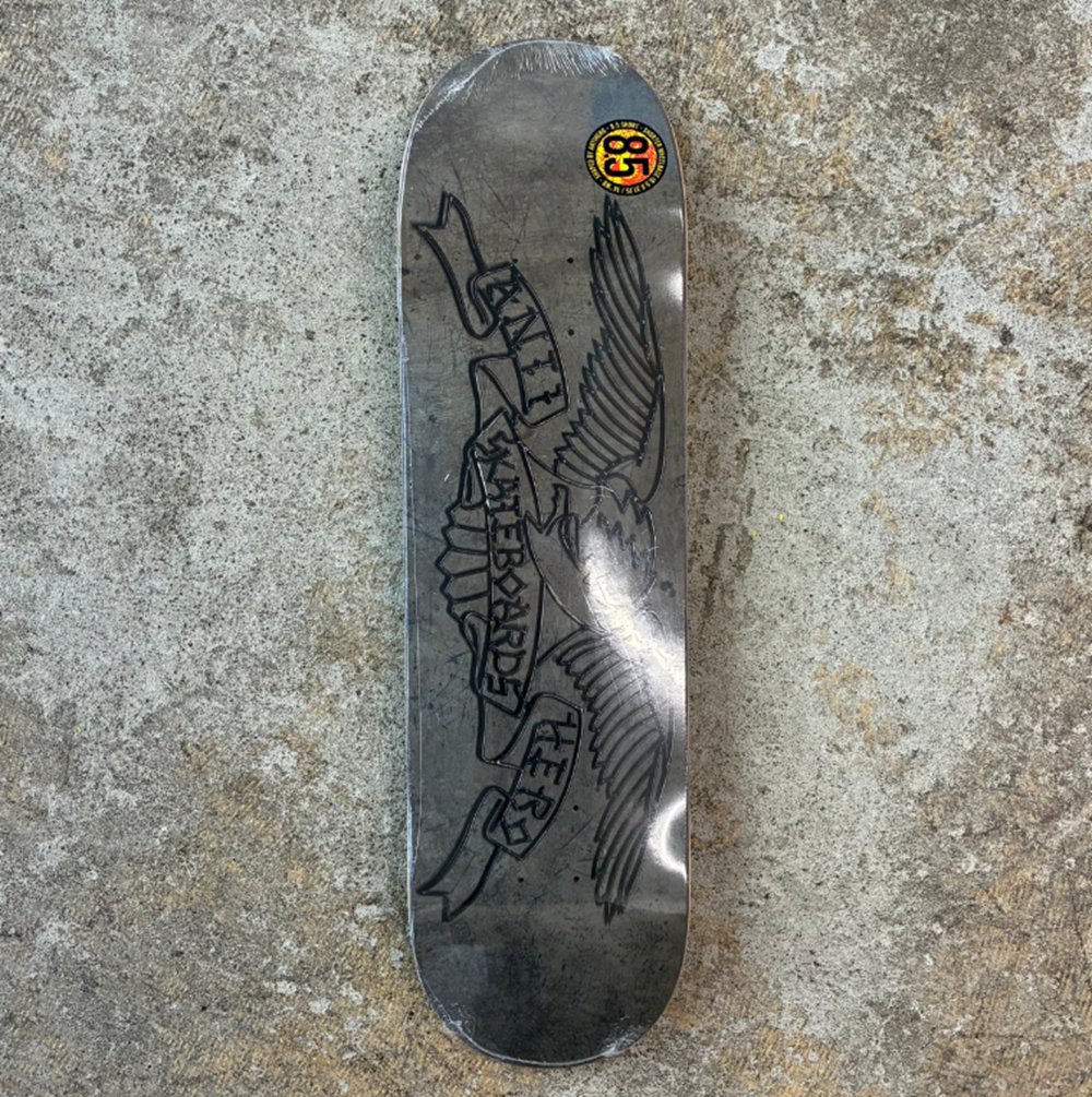 Anti Hero Treasure Island Eagle Skateboard Deck Gray 8.5x14WB
