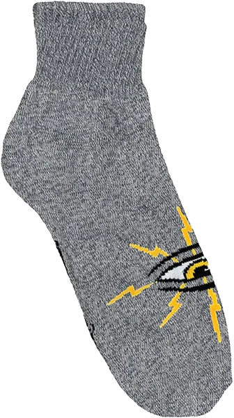 TOY MACHINE LIGHTENING EYE CREW SOCK GREY