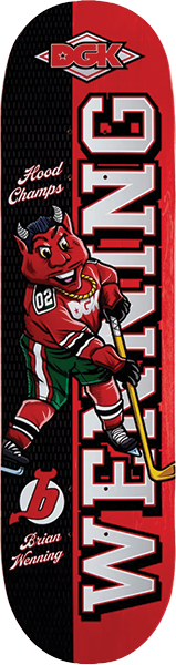 DGK WENNING STREET SOLDIER SKATEBOARD DECK 8.25