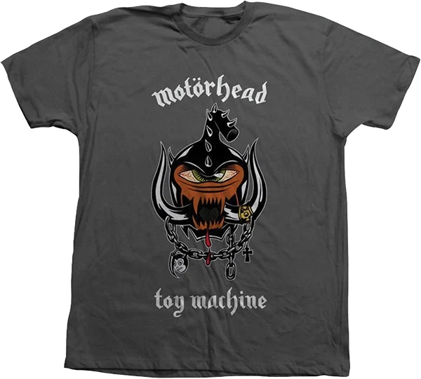 TOY MACHINE MOTORHEAD SS XXLARGE CHARCOAL