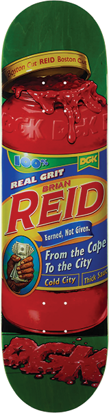DGK REID THICK SAUCE SKATEBOARD DECK 8.38