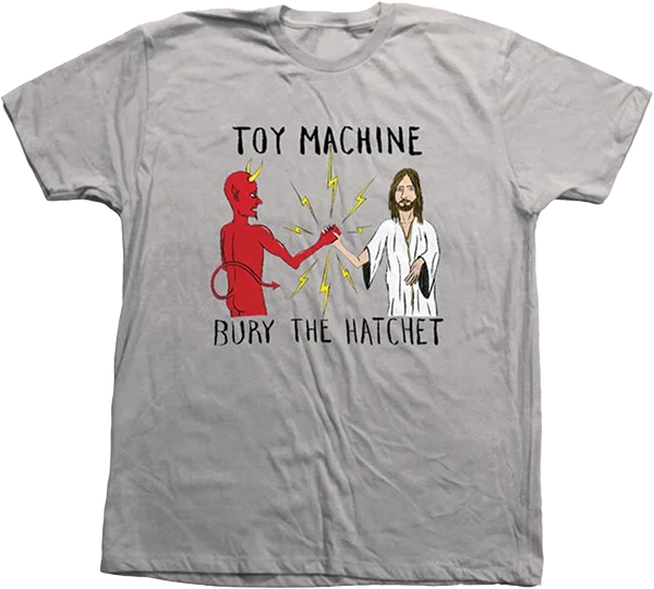 TOY MACHINE BURY THE HATCHET SS XLARGE GREY